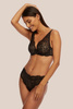 Lace Brazilian Panties Raven